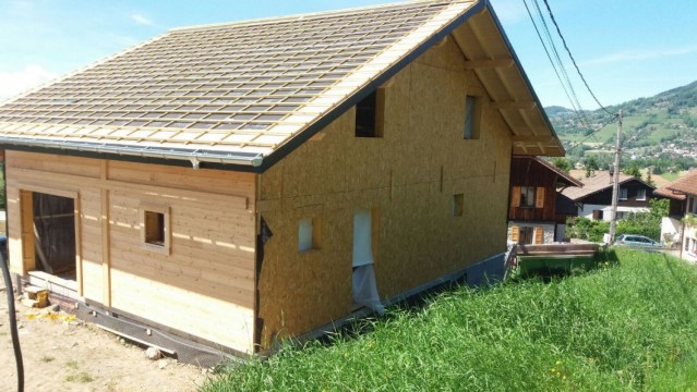 Construction ossature bois Valleiry